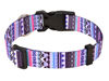 Picture of Mihqy Dog Collar with Bohemia Floral Tribal Geometric Patterns - Soft Ethnic Style Collar Adjustable for Small Medium Large Dogs(Purple Bohemia,L)