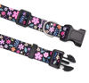Picture of Mihqy Dog Collar and Leash Set with Bohemia Floral Tribal Geometric Patterns - Soft Ethnic Style Collar Adjustable for Small Medium Large Dogs(Floral Set,XS)