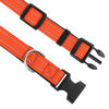 Picture of PWOD Reflective Dog Collar, Adjustable Soft Neoprene Padded Nylon Pet Collars with Buckle for Large Dogs, Orange,L