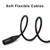 Picture of MIKIZ XLR Cables 50 ft 4 Pack - Premium Balanced Microphone Cable with 3 Pin XLR Male to Female Balanced