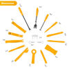 Picture of GOOACC 19Pcs Trim Removal Tool Set Panel Fastener Clips Removal Automotive Plastic Upholstery Pliers Removal Install Removal Car Tool with Storage Bag for Trim Panel Audio Clip Pliers Terminal-Yellow