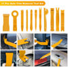 Picture of GOOACC 19Pcs Trim Removal Tool Set Panel Fastener Clips Removal Automotive Plastic Upholstery Pliers Removal Install Removal Car Tool with Storage Bag for Trim Panel Audio Clip Pliers Terminal-Yellow