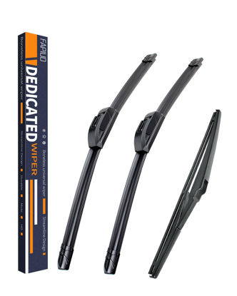 Picture of Replacement for Toyota Prius 2004-2009 Silent Wipers -FAPIUO Front and Rear Windshield Wipers 26"/18"+16" Full Blade Set (3 Pack)