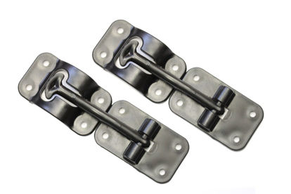 Picture of H. Bowes 2 Pack: RV T-Style Door Holder Catch 3-1/2" for Latch Holder Camper Trailer Cargo Hatch Black