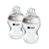 Picture of Tommee Tippee Baby Bottles, Natural Start Anti-Colic Baby Bottle with Slow Flow Breast-Like Nipple, 9oz, 0m+, Self-Sterilizing, Baby Feeding Essentials, Pack of 2