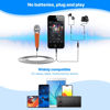 Picture of JeMii Mini Microphone,Tiny Microphone,Phone Microphone, Asmr Microphone,Mini Karaoke Microphone,forVoiceRecording Chatting and Singing on iPhone,Android,PC(Orange)
