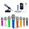 Picture of JeMii Mini Microphone,Tiny Microphone,Phone Microphone, Asmr Microphone,Mini Karaoke Microphone,forVoiceRecording Chatting and Singing on iPhone,Android,PC(Blue)