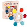 Picture of akolik Teething Toys for Babies, Baby Teethers Toy Teething Ring Silicone, Grasping Teething Toy, BPA Free Teething Nursing Accessories for 3+ Months Boy, Girl Toddlers (Blue)