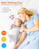 Picture of akolik Teething Toys for Babies, Baby Teethers Toy Teething Ring Silicone, Grasping Teething Toy, BPA Free Teething Nursing Accessories for 3+ Months Boy, Girl Toddlers
