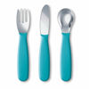 Picture of NUK Kiddy Cutlery Bundle, Includes 1 Fork, 1 Knife, & 1 Spoon, Durable Stainless Steel, BPA & Latex-Free, 18+ Months