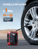 Picture of AstroAI Portable Air Compressor and Tire Inflator - 12V DC Auto Accessory with LED Light and Digital Display - 100PSI for Car, Bicycle and Other Tires