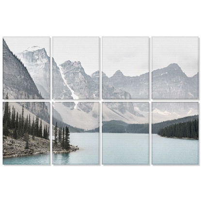 Picture of BUBOS 8 Pack Art Acoustic Panels Soundproof Wall Panels,48X32Inches Sound Absorbing Panels,Decorative Acoustical Wall Panels, Acoustic Treatment for Recording Studio,Adhesive Included,Lake