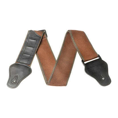 Picture of AZOR Guitar Strap for Acoustic Electric Guitar Bass,Vintage Woven Guitar Straps Adjustable with PU Leather Ends