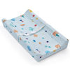 Picture of Blissful Diary Baby Changing Pad with Waterproof Lining Foam, Includes a Soft & Washable Cover, Contoured Changing Table Pads for Dresser Top with Non-Slip Bottom, 32”×16” (Blue, Rectangular)