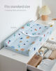 Picture of Blissful Diary Baby Changing Pad with Waterproof Lining Foam, Includes a Soft & Washable Cover, Contoured Changing Table Pads for Dresser Top with Non-Slip Bottom, 32”×16” (Blue, Rectangular)