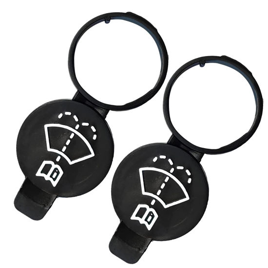 Picture of Rydowenna 2Pcs Windshield Wiper Washer Fluid Reservoir Tank Bottle Cap Replacement Cap Compatible with GMC Chevrolet Buick Cadillac 12767700, 13227300, 19172571