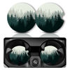 Picture of Car Coasters for Cup Holders，Car Cup Holder Coasters, 2 Pack Cup Holder Coasters for Car, Anti Slip Rubber Car Cup Mat with A Finger Notch, Cute Car Interior Accessories for Women Men 2.75" Forest