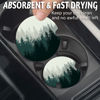 Picture of Car Coasters for Cup Holders，Car Cup Holder Coasters, 2 Pack Cup Holder Coasters for Car, Anti Slip Rubber Car Cup Mat with A Finger Notch, Cute Car Interior Accessories for Women Men 2.75" Forest