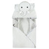 Picture of Hudson Baby Unisex Baby Cotton Animal Face Hooded Towel, Gray Elephant, One Size