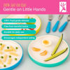 Picture of Elk and Friends Kids 7.8” Porcelain White Plates with Silicone Sleeves | Suitable for Kids/Toddlers | Microwave & Dishwasher Safe | Non Slip | Snack Dishes