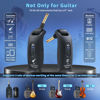 Picture of INGPARTNER A9 Wireless Guitar System 2.4GHz Built-in Rechargeable Lithium Battery 270°Rotate Audio Wireless Transmitter Receiver for Guitar Bass Violin Keyboard Electric Instruments (IK-L0AM-OVFE)