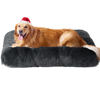 Picture of EHEYCIGA Fluffy Dog Crate Bed for Extra Large Dogs, Plush Faux Fur Dog Crate Pad, Calming Anti Anxiety XL Dog Bed for Crate, Washable Soft Warm Dog Crate Mat with Non-Slip Bottom, Dark Grey