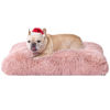 Picture of EHEYCIGA Fluffy Dog Crate Bed for Medium Dogs, Plush Faux Fur Dog Crate Pad, Calming Anti Anxiety Medium Dog Bed for Crate, Washable Soft Warm Dog Crate Mat with Non-Slip Bottom, Pink