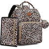 Picture of ROSEGIN Diaper Bag Backpack with Changing Pad, Pacifier Case, Baby Bag for Boy Girl Toddler - Large, Stylish, Waterproof Travel Diaper Bag for Mom - Baby Shower - Cheetah
