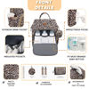 Picture of ROSEGIN Diaper Bag Backpack with Changing Pad, Pacifier Case, Baby Bag for Boy Girl Toddler - Large, Stylish, Waterproof Travel Diaper Bag for Mom - Baby Shower - Cheetah