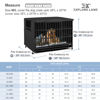 Picture of Explore Land 38 inches Dog Crate Cover - Heavy Duty Polyester Pet Kennel Cover Universal Fit for Wire Dog Crate (Black)