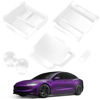 Picture of TSLDRV 2025 Upgrade Center Console Organizer Tray for Tesla Model 3 Highland 2024 2025 [Slide Smoothly] Armrest Hidden Organizer Box Cup Holder for Tesla Model 3 Accessories 2024 2025 White