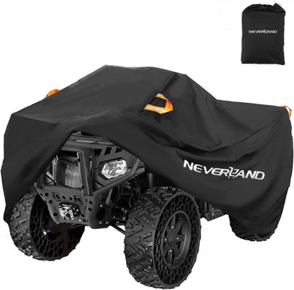 Picture of NEVERLAND ATV Cover Waterproof Heavy Duty 4 Wheeler Cover Quad Cover All Season Weather Proof Outdoor UV Protection for Polaris Yamaha Suzuki Honda (Black XXXLarge)