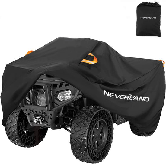 Picture of NEVERLAND ATV Cover Waterproof Heavy Duty 4 Wheeler Cover Quad Cover All Season Weather Proof Outdoor UV Protection for Polaris Yamaha Suzuki Honda (Black XXXLarge)