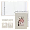 Picture of HenPisen Photo Album 4x6 100 Pockets, Linen Cover Top Loader Vertical, Slip-in Picture Beige Pockets Albums for Wedding, Family, Anniversary, Baby, Vacation