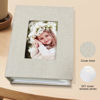 Picture of HenPisen Photo Album 4x6 100 Pockets, Linen Cover Top Loader Vertical, Slip-in Picture Beige Pockets Albums for Wedding, Family, Anniversary, Baby, Vacation