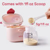 Picture of NCVI Baby Formula Dispenser On The Go, Formula Container to Go, Formula Holder for Travel, Outdoor Picnic with Baby Infant, Portable Container for Milk Powder, Snacks, Candy, Fruits (Pink)