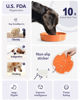 Picture of LE TAUCI Dog Bowls Slow Feeder Ceramic, 3 Cups Dog Feeder Dog Food Bowl, Slow Bowl, Puppy Bowl, 9.5 Inch Puzzle Feeders, Sun Orange