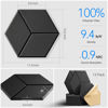 Picture of Dailycooper 22 Pack Self-adhesive Acoustic Panels 12" X 10" X 0.4" - Sound Proof Foam Panels with High Density, Fashionable Y-Lined Design, Flame Resistant, Absorb Noise and Eliminate Echoes(Black)