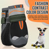 Picture of SlowTon Dog Shoes for Large Small Medium Dogs - Waterproof Dog Boots for Summer Hot Pavement, Paw Protector for Outdoor Walking Winter Snow, Anti-Slip Rubber Dog Booties for Hardwood Floor (Black, 0)