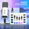 Picture of FIFINE Gaming Equipment Bundle, XLR/USB Streaming Dynamic Microphone with Audio Mixer Set, Podcast Recording Mic with Gain Knob, PC Mixer with Slider Fader Kit for Video, Game Voice-Ampligame KS5W
