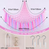 Picture of FIOBEE Stuffed Animals Net or Hammock with LED Light, Toy Hammock Hanging Stuffed Animals Storage Organizer Holder Room Décor for Nursery Kids Bedroom