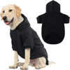 Picture of KOOLTAIL Basic Dog Hoodie - Soft and Warm Dog Hoodie Sweater with Leash Hole and Pocket, Dog Winter Coat, Cold Weather Clothes Sweatshirt for Small Medium Large Dogs Puppy Cat Boys Girls Black XL