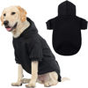 Picture of KOOLTAIL Basic Dog Hoodie - Soft and Warm Dog Hoodie Sweater with Leash Hole and Pocket, Dog Winter Coat, Cold Weather Clothes Sweatshirt for Small Medium Large Dogs Puppy Cat Boys Girls Black XL