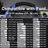 Picture of West Llama Car Steering Wheel Cover for Ford Escape,Explorer,Fusion,Focus,Bronco,Transit,Edge(Black+Blue- Standard Size)