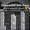 Picture of West Llama Car Steering Wheel Cover for Ford Escape,Explorer,Fusion,Focus,Bronco,Transit,Edge(Diamond Quilted - Black+Red- Standard Size)