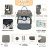 Picture of ROSEGIN Baby Diaper Bag Backpack with Changing Pad, Pacifier Case, for Boy Girl Toddler - Large, Stylish, Waterproof Travel Diaper Bag for Mom - Baby Shower Gifts - Grey