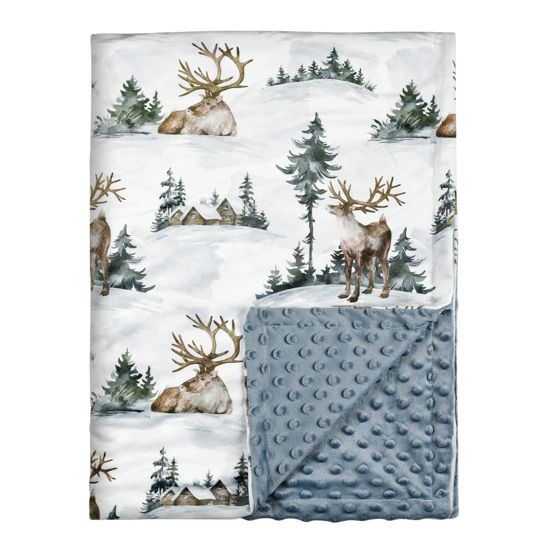 Picture of Soarwg Kids Baby Blanket Unisex Newborn, Super Soft Comfy Blankets, for Toddler Baby Nursery Bed Blanket Stroller Crib Shower Gifts, 30 x 40 Inch