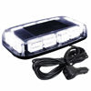 Picture of ASPL 48LED Roof Top Strobe Lights, High Visibility Emergency Safety Warning LED Mini Strobe Light bar with Magnetic Base for 12-24V Snow Plow, Trucks, Construction Vehicles (White)