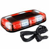 Picture of ASPL 48LED Roof Top Strobe Lights, High Visibility Emergency Safety Warning LED Mini Strobe Light bar with Magnetic Base for 12-24V Snow Plow, Trucks, Construction Vehicles (Red/White)