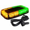Picture of ASPL 48LED Roof Top Strobe Lights, High Visibility Emergency Safety Warning LED Mini Strobe Light bar with Magnetic Base for 12-24V Snow Plow, Trucks, Construction Vehicles (Amber/Green)